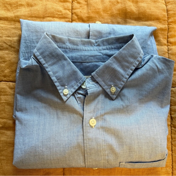 4 Blue Club Monaco Button Down Dress Shirts - Picture 4 of 6